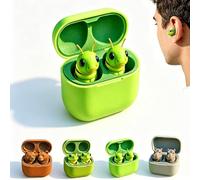 GUUTHQOR Écouteurs Grenouille,Frog Earbuds,Cute Animal Shaped Bluetooth Earbud with Charging Case, Wireless in Ear Headphones with Deep Bass (C)