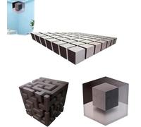 GUUTHQOR Impossible Corners-Wall Art That Reshapes Reality,3D Optical Illusion Corner Wall Decal, 3D Optical Illusion Corner Wall Decal for Living Room, Office, Gallery Space (3PCS)