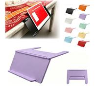 GUUTHQOR Mahjong Card Holder for Table, Under Mat Slide in Stand Angled Viewing Rack Foldable 3D Printed Space Saving Accessory Home Party Game Night Gatherings Clubs Vacation (Purple)