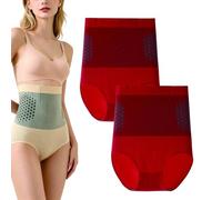 GUUTHQOR Short Sculptant Pauraju,Pauraju Thermogene Shorts De BrûLage De Graisse,Short Sculptant ThermogéNique BrûLeur De Graisse Pauraju,Thermogenic Fat Burning Shaping Shorts (Red 2pcs,M)