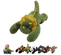 GUUTHQOR Weighted Stuffed Animal for Kids & Adults,The Panda Weighted Animal Plush,Hugging Pillow for Anxiety Relief&Sleep Support, Sloth Panda Koala Dinosaur Cuddly Toy (Dinosaur,45cm)