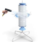 GUUXUEE Support de nettoyage pour cartouche de piscine - Compatible avec les cartouches de piscine de 7,6 cm, 10,2 cm ou 15,2 cm - Système de nettoyage en profondeur à 360°