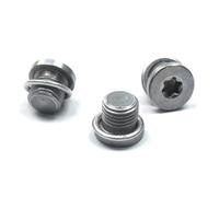 GuuYebe Lot de 3 bouchons de vidange d'huile avec joint d'étanchéité, pour Audi A6 A5 A3 A4 Q7 S6 Q5 C6 4F C7 B9, pour VW Polo Golf Touran Passat 171173 38788 07215