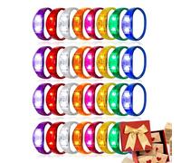 GUUZETU 16/24/48 pièces Bracelet lumineux clignotant activé par le son, bracelets lumineux LED multicolores en silicone, brillent dans le noir, pour la Saint-Valentin, le Nouvel An (All,16)