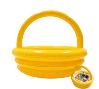 GUUZETU Grand Panier Cadeau Gonflable de Pâques, Panier géant pour Piscine Gonflable avec poignée, récipient Rond Portable pour la Chasse aux œufs, Baignoire Isotherme pour fête