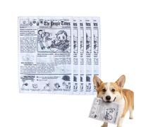 GUUZETU Jouet Journal Indestructible pour Chien avec couineur, Jouets interactifs durables Qui craquent Le Journal pour Petits Chiens et Chiots, Jouet à mâcher Doux Qui ne déchiquete Pas (5Pcs)