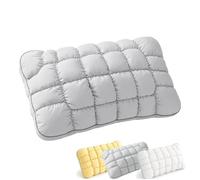 GUUZETU Oreiller Bouffant de Guimauve rafraîchissant, Oreiller de Couchage Doux Semblable à Un Nuage pour Adultes, Soutien du Cou à Haute résilience, oreillers matelassés et Respirants (Gris)