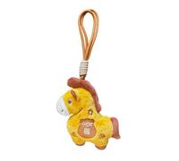 GUUZETU Ornements du Nouvel an Chinois 2026, Mini Porte-clés en Peluche Cheval Suspendu Fait à la Main avec Symbole culturel, Jolie Figurine Cadeau pour Sac à Dos, ami, Voiture (Yellow)