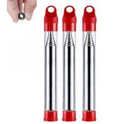 GUUZETU Soufflet de poche pliable, outil de soufflet de feu de camping télescopique portable, tube de soufflage en métal compact pour équipement extérieur pour feu de camp et cheminée (Red)