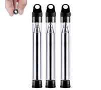 GUUZETU Soufflet de poche pliable, outil de soufflet de feu de camping télescopique portable, tube de soufflage en métal compact pour équipement extérieur pour feu de camp et cheminée (Black)