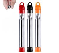 GUUZETU Soufflet de poche pliable, outil de soufflet de feu de camping télescopique portable, tube de soufflage en métal compact pour équipement extérieur pour feu de camp et cheminée (Mix)