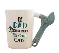 GUUZETU Tasse à café avec poignée de clé à molette, tasse à outils drôle en céramique 14oz, tasse à café de bricoleur de nouveauté pour hommes, idée de cadeau unique pour papa (#B)