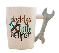 GUUZETU Tasse à café avec poignée de clé à molette, tasse à outils drôle en céramique 14oz, tasse à café de bricoleur de nouveauté pour hommes, idée de cadeau unique pour papa (#A)