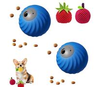 GUUZETU Zoomie Buddy 2.0, coule de Boules de Nourriture avec Couverture en Peluche de Fruits, Touche Intelligente et exécuter Un Jouet de Chien interactif, Boule de roulement Automatique (A4-2)
