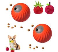 GUUZETU Zoomie Buddy 2.0, coule de Boules de Nourriture avec Couverture en Peluche de Fruits, Touche Intelligente et exécuter Un Jouet de Chien interactif, Boule de roulement Automatique (A5-3)