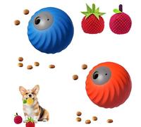 GUUZETU Zoomie Buddy 2.0, coule de Boules de Nourriture avec Couverture en Peluche de Fruits, Touche Intelligente et exécuter Un Jouet de Chien interactif, Boule de roulement Automatique (A3-3)