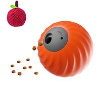 GUUZETU Zoomie Buddy 2.0, coule de Boules de Nourriture avec Couverture en Peluche de Fruits, Touche Intelligente et exécuter Un Jouet de Chien interactif, Boule de roulement Automatique (A2-2)