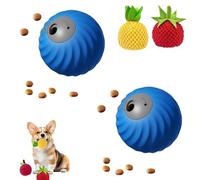 GUUZETU Zoomie Buddy 2.0, coule de Boules de Nourriture avec Couverture en Peluche de Fruits, Touche Intelligente et exécuter Un Jouet de Chien interactif, Boule de roulement Automatique (A4-3)