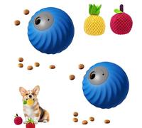 GUUZETU Zoomie Buddy 2.0, coule de Boules de Nourriture avec Couverture en Peluche de Fruits, Touche Intelligente et exécuter Un Jouet de Chien interactif, Boule de roulement Automatique (A4-1)