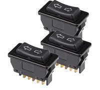 GUUZI 3 pièces 5 Broches 12V 20A/24V 10A Interrupteur de Fenêtre de Voiture Contrôle Lève-vitre Electrique RV Interrupteur à Bascule Momentané Coulissant