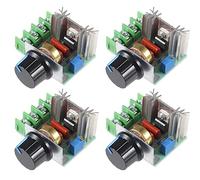GUUZI 4pcs 2000W Contrôleur de Vitesse de Moteur AC, Régulateur de Vitesse de Variateur de Module, 110-220V 25A Régulateur de Tension Réglable pour Régler la Gradation