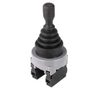 GUUZI Contrôleurs de Commutateur de manette 2 Positions 2NO Type Momentané 150V/250V/380V 30mm Montage sur Panneau à Ressort de Rappel Monolever Joystick Commutateur Joystick Momentané, Noir