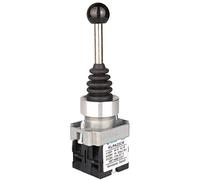 Guuzi Interrupteur momentané à 2 positions Guuzi 2NO, bouton de retour à ressort, bouton monolevier momentané, remplacement pour XD2PA22CR, diamètre du trou de montage 22 mm