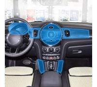 Guvsad Film intérieur de voiture pour tableau de bord, tableau de bord, console centrale PPF, anti-rayures et transparent, accessoire de protection en TPU pour MINI Cooper 2021-2023 (style A pour