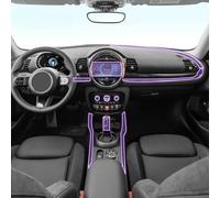 Guvsad Film intérieur de voiture, tableau de bord, tableau de bord, console centrale PPF, anti-rayures et transparent, film de protection en TPU pour BMW Mini Clubman 2018-2023 (style A pour droite)