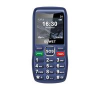 Guwet A2 Telephone Portable Senior, 2G GSM: Pas de 4G ni 5G, Batterie à Haute capacité, Bon Signal, Bouton SOS, autonomie Ultra-Longue, Bleu