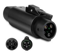 GUWIEYG Adaptateur Type 2 vers Type 1 pour véhicules électriques avec Clip Anti-Chute, Max. 32 A, 250 V CA, Adaptateur pour véhicules électriques IEC 62196 vers SAE J1772