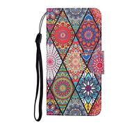 Guxira Coque Cuir pour Samsung Galaxy A32 5G, Mignonne Design Motif Dessin Portefeuille Housse avec Case Antichoc intérieure, Étui à Rabat Protection, Cover Cuir - Totem