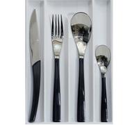 Guy Degrenne - Quartz carbonne Menagere 24 pieces
