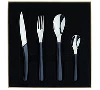 Guy Degrenne Quartz Ménagère 24 Couverts Manche Gris Foncé