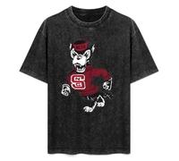 Guy Ncsu Logo Mens Unisex T-Shirt Graphic Print Top Black Tee M