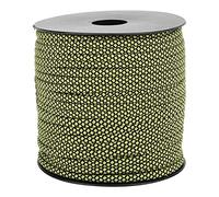 Guy Ropes 50M 4MM épais 7 Core corde de survie en plein air pour camping en plein air randonnée tentes d'auvent[Vert et noir]