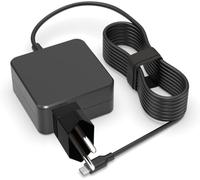 Guy-Tech Adaptateur AC Max 65 W USB-C Chargeur Compatible avec Asus AC65-00 A19-065N3A Chargeur Alimentation + Prise EU