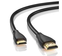 Guy-Tech Câble mini HDMI pour Panasonic Lumix DMC-ZS3, DMC-FZ47, DMC-FZ40, DMC-FZ45, DMC-FZ100, DMC-FH2, DMC-GX1, DMC-TZ7, DMC-TZ20, DMC-FZ35, DMC-FZ40, DMC-FT1, DMC-FT2, DMC-FS25, DMC-FX40. -FX77