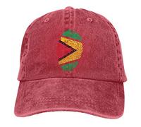 Guyana Flag Ideas Only on Pinterest Men's Women's Adjustable Baseball Caps Yarn-Dyed Denim Hip Hop Cap