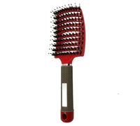 GUYANA Peigne Cheveux Brosse à Cheveux, Peigne de Massage du Cuir chevelu, Brosse à Cheveux bouclés et humides for Femmes, utilisée for Les Outils de Coiffure en Salon Peigne (Color : Red)
