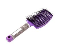 GUYANA Peigne Cheveux Peigne de Massage du Cuir chevelu for Filles, Brosse à Cheveux Humide et bouclée for Femmes, utilisée comme Outil de Coiffure en Salon Peigne (Color : Purple)