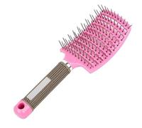 GUYANA Peigne Cheveux Peigne en Forme d'arc, Grand Peigne incurvé, Peigne de Coiffure de Forme Creuse, Peigne de Massage, Brosse à Cheveux Peigne (Color : A Pink)