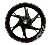 GuyAna Protège réservoir Autocollant Réfléchissant pour Moto 17 Pouces, Accessoires pour Moyeu De Roue pour Y&AMAHA YZF R7 YZFR7, Décalcomanie, Décoration(Grey)