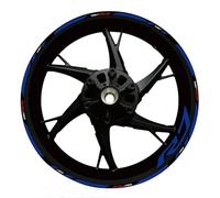 GuyAna Protège réservoir Autocollant Réfléchissant pour Moto 17 Pouces, Accessoires pour Moyeu De Roue pour Y&AMAHA YZF R7 YZFR7, Décalcomanie, Décoration(Turquesa)