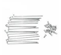 GUYANA Rayons de vélo 10 Rayons de vélo électrique 10g/10k d'un diamètre de 3mm et d'une Longueur de 55-305mm Rayons de Moto (Size : 125mm)