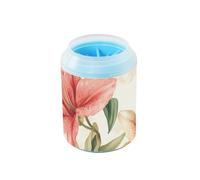 Guyana Regia Lily Beauty Gobelet de nettoyage réutilisable en silicone doux pour animaux de compagnie pour chiens et chats de petite et moyenne taille
