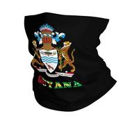 Guyane Emblème National Guyanais Homme Femme Cache Cou Multifonctionnel Tour De Cou Séchage Rapide Snood pour Pêche Cyclisme Moto Vélo