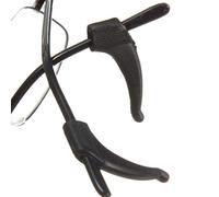 GUYAQ 5 Paires de Lunettes Porte-Lunettes Anti-dérapant Bouchons de Lunettes poignées d'oreille retenue Lunettes Accessoires Lunettes en Silicone Crochets d'oreille Manchons antidérapants,Noir