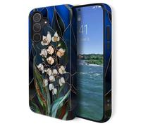 GUYBFADFG Coque compatible avec Samsung Galaxy A36 5G, double couche de protection contre les chocs, coque de téléphone robuste, vallée de lys et fleurs sauvages
