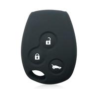 GUYFAM Auto Parts Coque en silicone pour clé de voiture R-enault Trafic Vivaro Primastar Movano Kangoo Logan 2 Clio 3 pour O-PEL Vivaro Porte-clés Noir